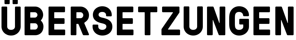 ÜBERSETZUNGEN
