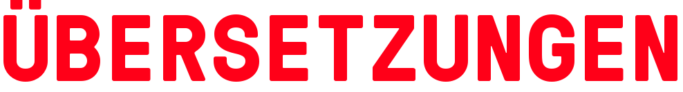 ÜBERSETZUNGEN