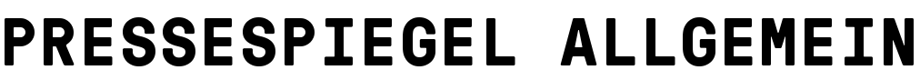 Pressespiegel allgemein