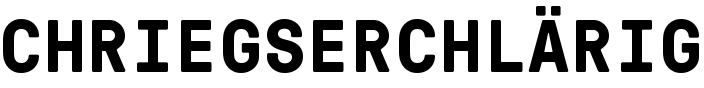 Chriegserchlärig